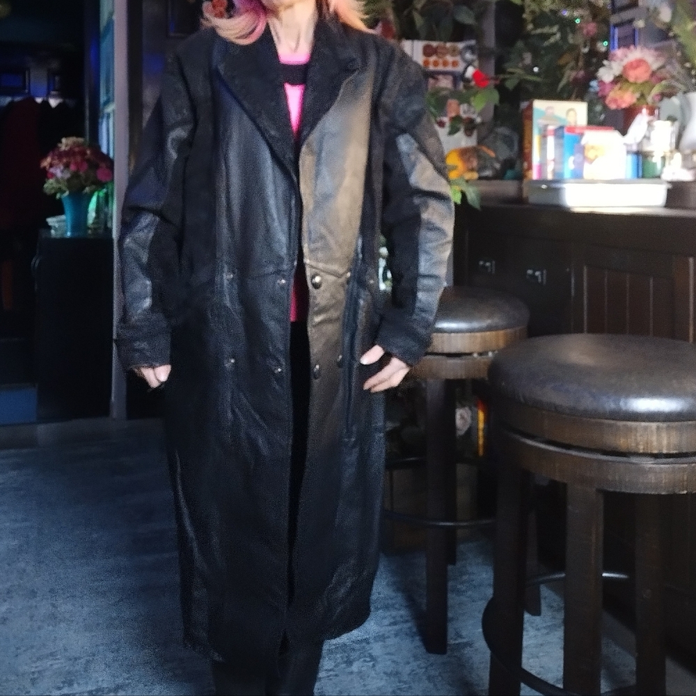 Wilson's leather trench coat